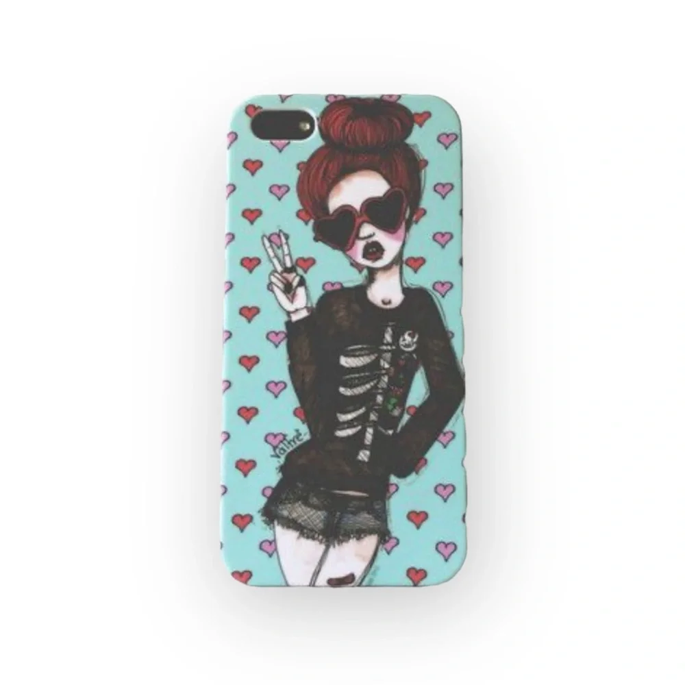 Deadstock: new Valfre ✌︎︎ Peace Love iPhone Case ✌︎︎ Collectible ✌︎︎ Hand Drawn